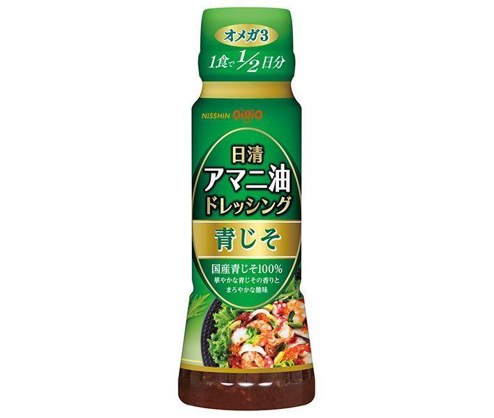 Nissin Oilio Nissin Linseed Oil Dressing Green Perilla 160ml PET bottle x 12 bottles [Shipped in Japan]