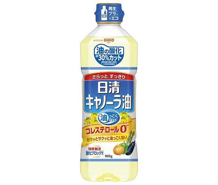 Nissin Oilio Nissin Huile de Canola 600g bouteilles PET x 10 pièces 