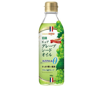 日清オイリオ ピュア グレープ シードオイル 400g瓶×12本入【日本出荷】
