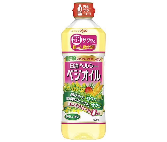 Nissin Oilio Nissin Huile végétale saine Bouteilles en plastique de 600 g x 10 pièces 