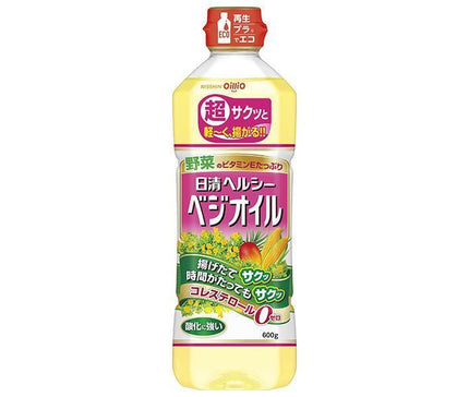 Nissin Oilio Nissin Huile végétale saine Bouteilles en plastique de 600 g x 10 pièces 