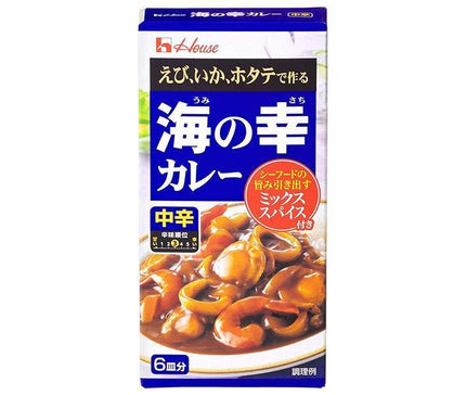 House Foods Seafood Curry Medium Spicy 120g x 10 pieces [Shipped in Japan]