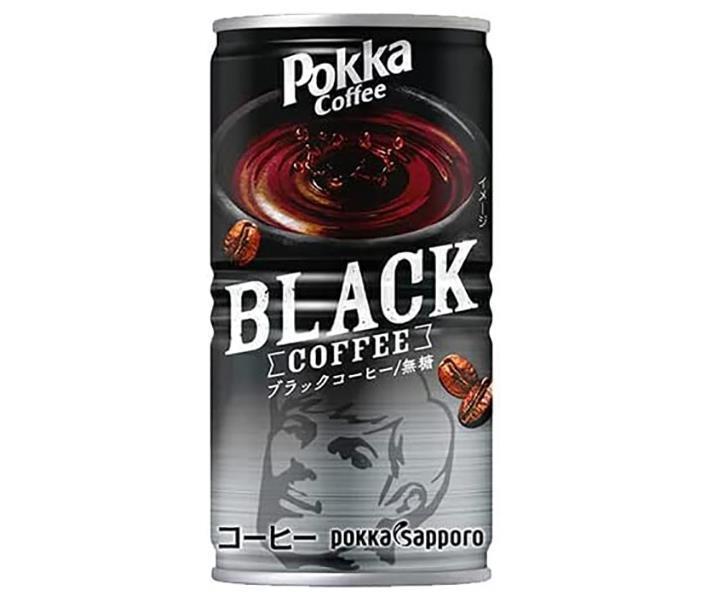 Pokka Sapporo Pokka Coffee Black 185g can x 30 pieces [shipped in Japan]