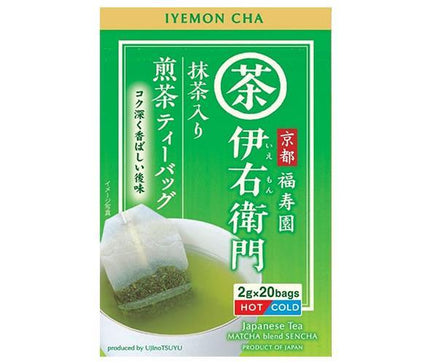 Uji Rouseicha Iyemon Matcha Sencha Tea Bags 2g x 20P x 12 Boxes [Shipped in Japan]