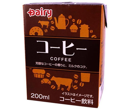 Minami Nippon Dairy Cooperative Daily Coffee 200ml paper pack x 24 bottles [shipped in Japan]