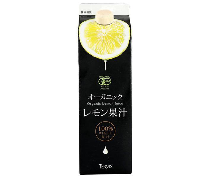 Telvis Organic Lemon Juice 1000m paper pack x 6 bottles [shipped in Japan]