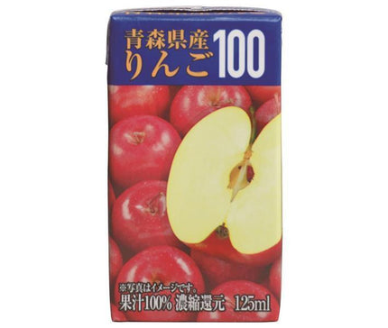 Kyoshin Farm Aomori Prefecture Apples 100 125ml paper pack x 24 bottles [shipped in Japan]