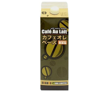 Hiro Coffee Cafe au lait base 1000ml paper pack x 12 bottles [shipped in Japan]