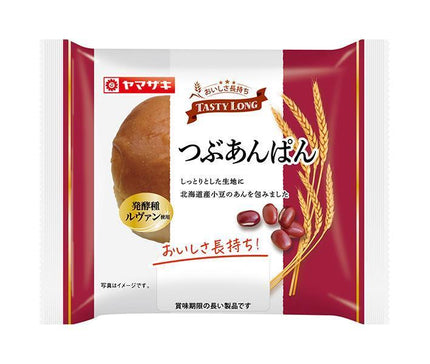 Yamazaki Bread Company, Tasty Long, Red Bean Bread, Made with Levain Seed, Pack of 10