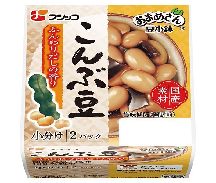 Fujikko Omame-san Bean Small Bowl Konbu Beans 65g x 2 packs x 12 pieces [Shipped in Japan]
