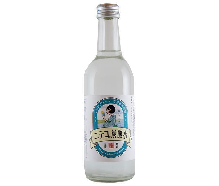 Akita Misato Zukuri Niteco Carbonated Water 300ml bottle x 24 bottles [Shipped in Japan]