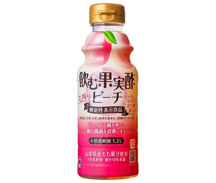 Tenyo Takeda Drinkable Fruit Vinegar Peach [Food with Functional Claims] 310ml PET bottles x 12 bottles [Shipped in Japan]