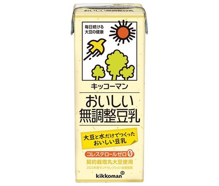 Kikkoman Delicious Unadulterated Soy Milk 200ml paper pack x 18 bottles [shipped in Japan]
