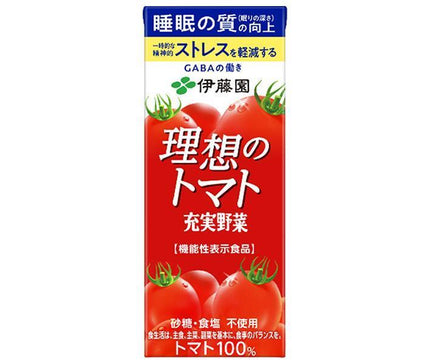 伊藤園 理想のトマト 200ml紙パック×24本入【日本出荷】