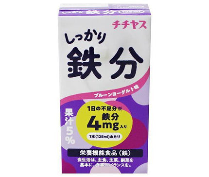 Chichiyasu Solid Iron 125ml paper pack x 24 (12 x 2) bottles [shipped in Japan]
