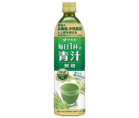 Itoen Daily One Cup of Green Juice, Unsweetened, 900g PET Bottle x 12 Bottles 