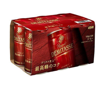 DyDo Blend Demitasse Coffee (6 can pack) 150g cans x 30 (6 x 5) bottles [shipped in Japan]