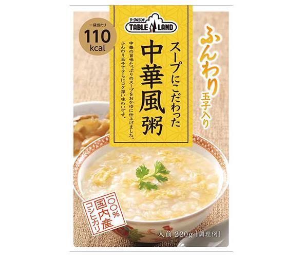 Maruzen Food Industry Tableland Chinese-Style Rice Porridge with Specially Crafted Soup, 220g Pouches x 24 (12 x 2) [Ships from Japan]