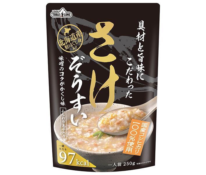 Maruzen Food Industry Tableland Salmon Rice Porridge with Carefully Selected Ingredients and Umami 250g Pouches x 24 (12 x 2) [Ships from Japan]