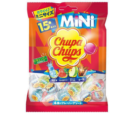 Kracie Foods Chupa Chups Mini Assorted Bags 15 x 6 pieces [Shipped in Japan]