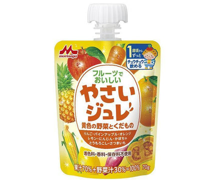 Morinaga Milk Vegetable Jelly Yellow Vegetables and Fruits 70g pouch x 36 pieces [Shipped in Japan]