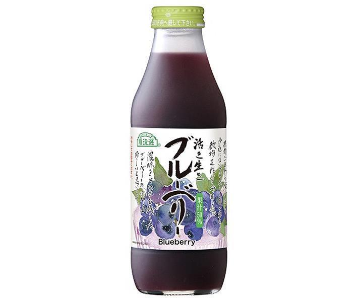 Marukai Junzosen Vibrant Blueberry (50%) 500ml bottle x 12 bottles [Shipped in Japan]