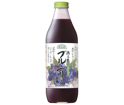 Marukai Junzosen Vibrant Blueberry (50%) 1000ml bottle x 12 (6 x 2) bottles [shipped in Japan]