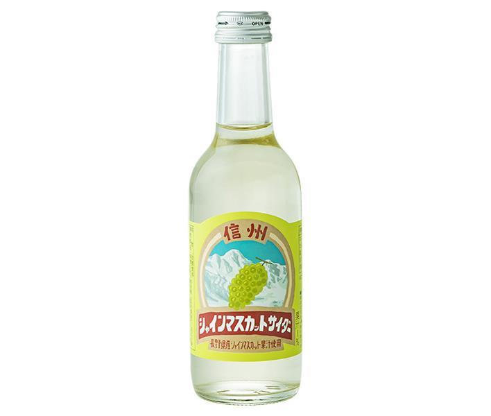 Tomomasu Beverages Shinshu Shine Muscat Cider 245 ml Bottles x 24 [Ships from Japan]