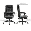 Declan Executive Office Chair with 7-Point Massage and Reclining Features-Black