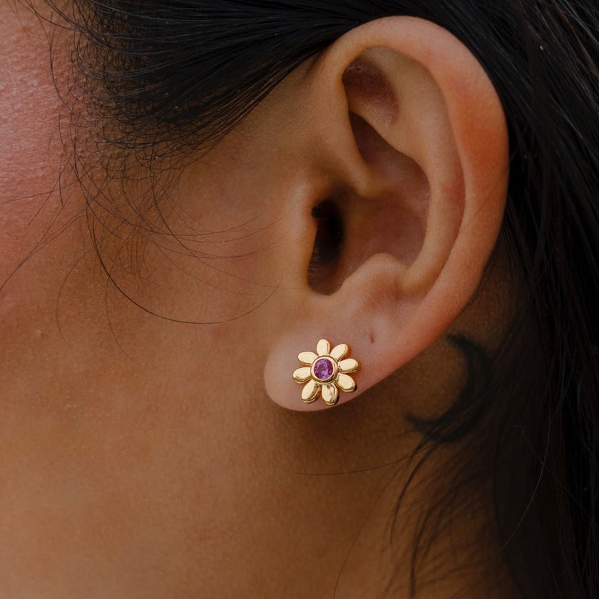 Raba Flower Studs