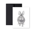 Rabbit front and back Greeting Card