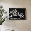 Racehorses Wood Sign