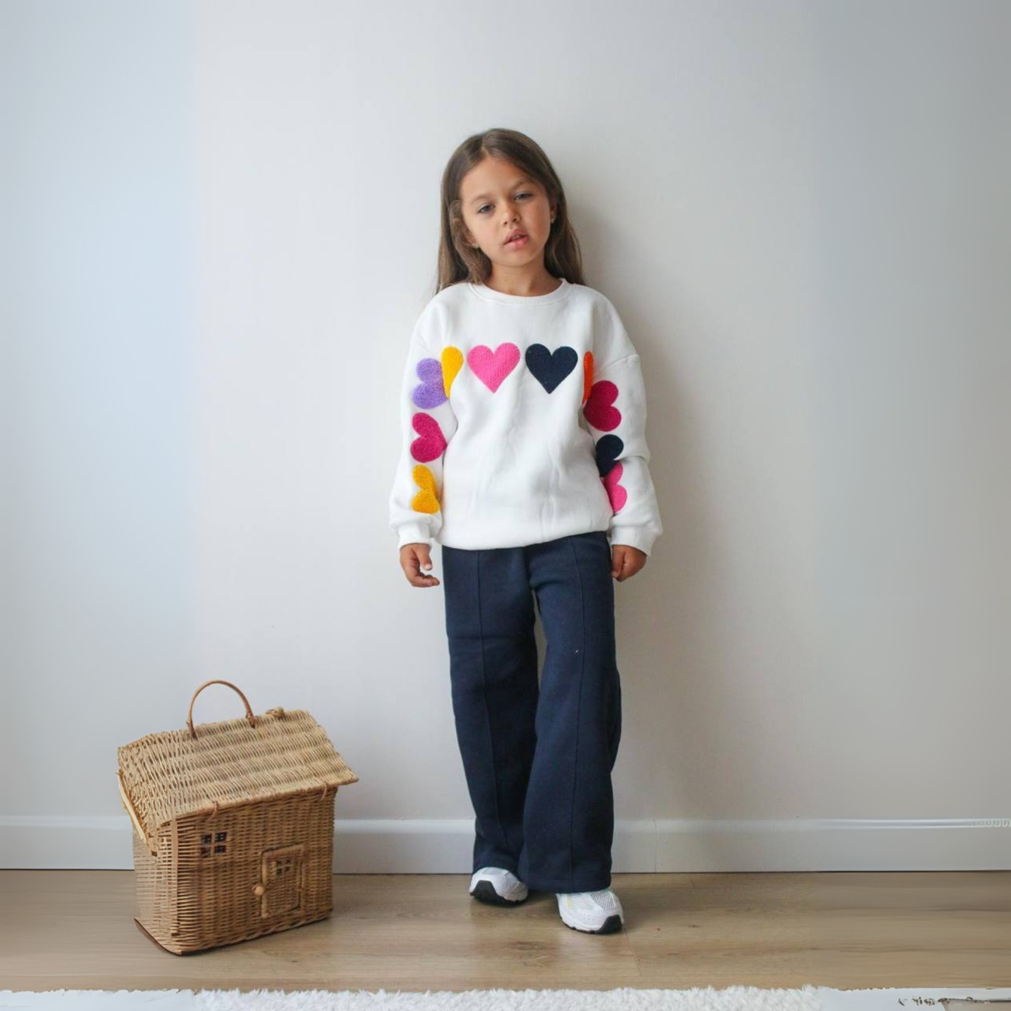 Multiple Hearts Girls Casual Set