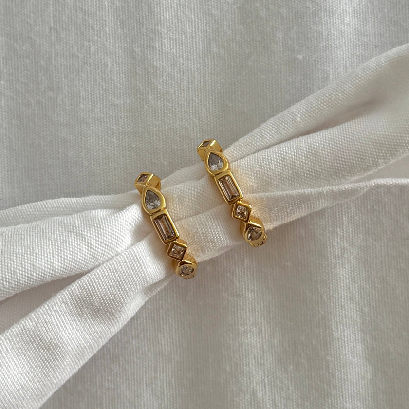 Raha Hoops- White Zirconia