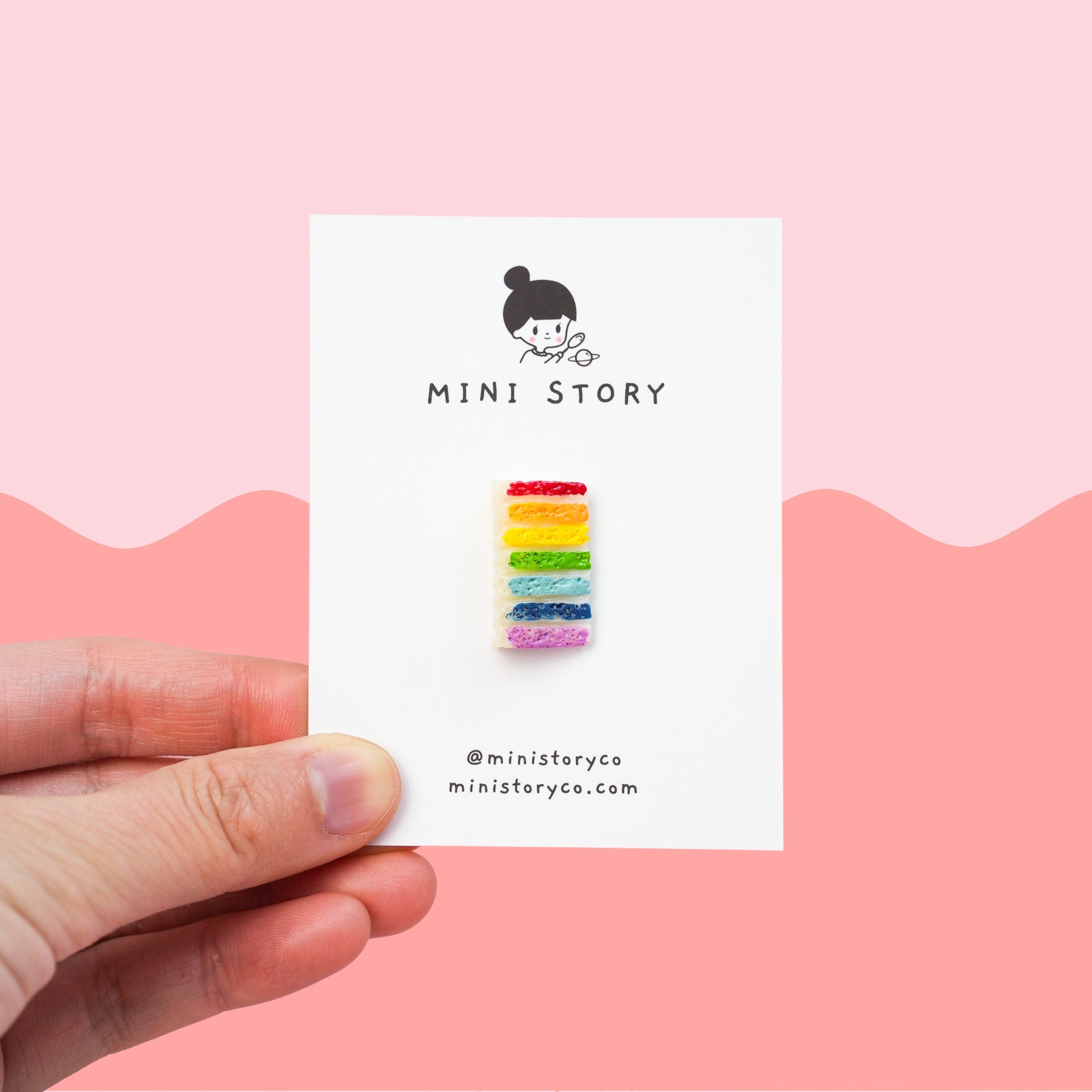 Rainbow Cake Pin