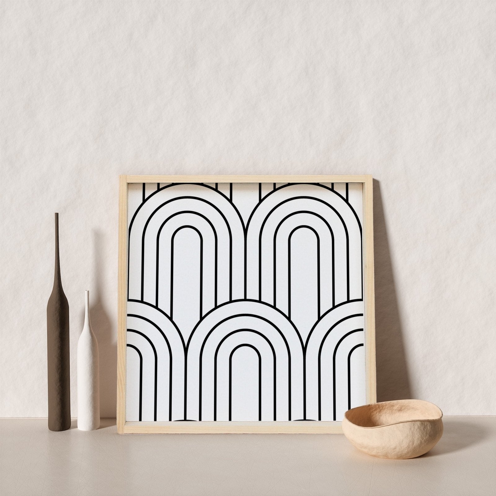 Rainbow Pattern Wood Sign