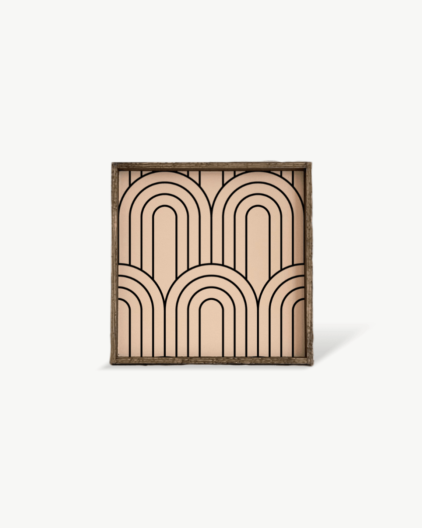 Rainbow Pattern Wood Sign