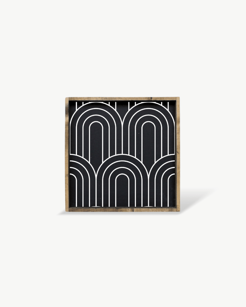 Rainbow Pattern Wood Sign