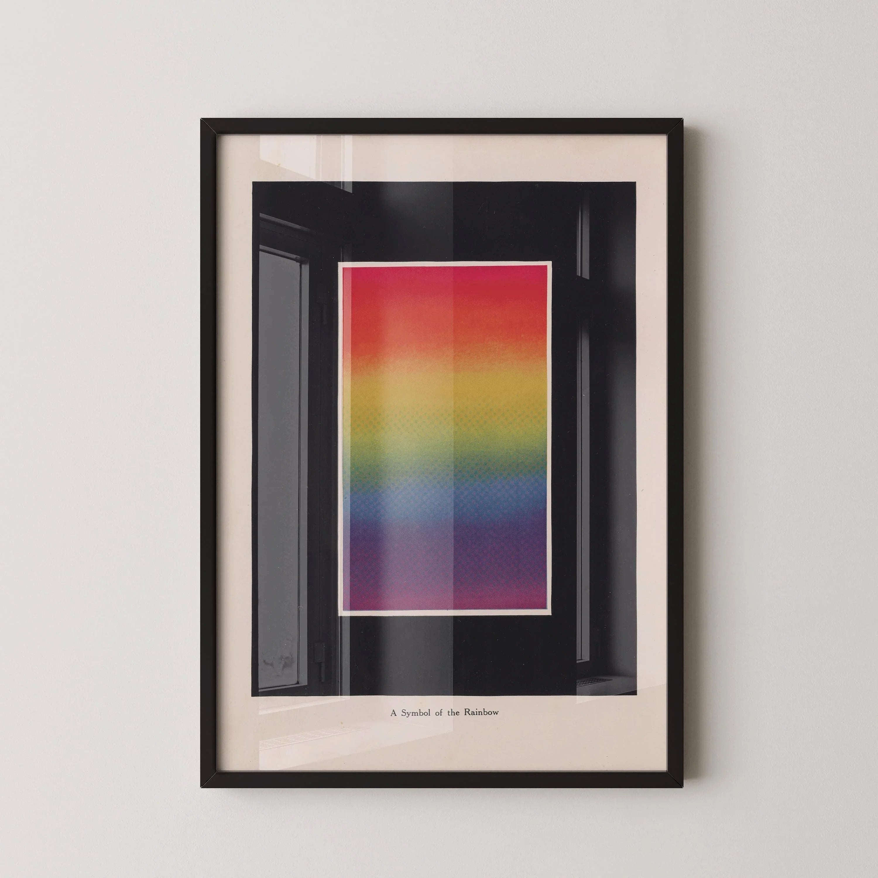 Rainbow Symbol Vintage Art Print - Bonnie E. Snow (Framed or Unframed)