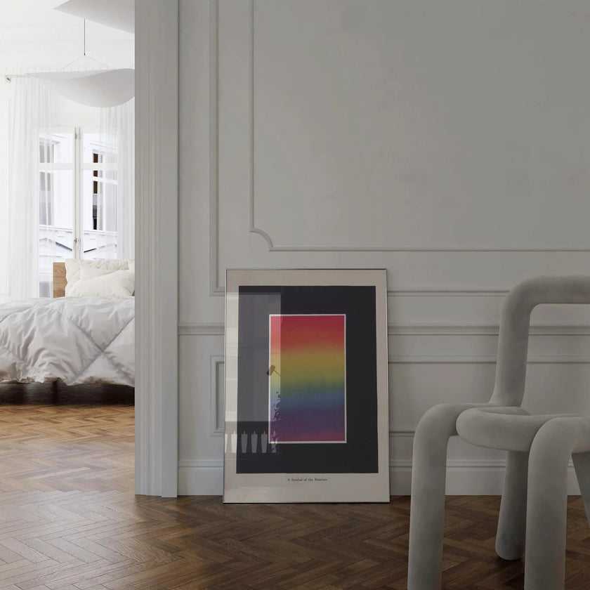 Rainbow Symbol Vintage Art Print - Bonnie E. Snow (Framed or Unframed)