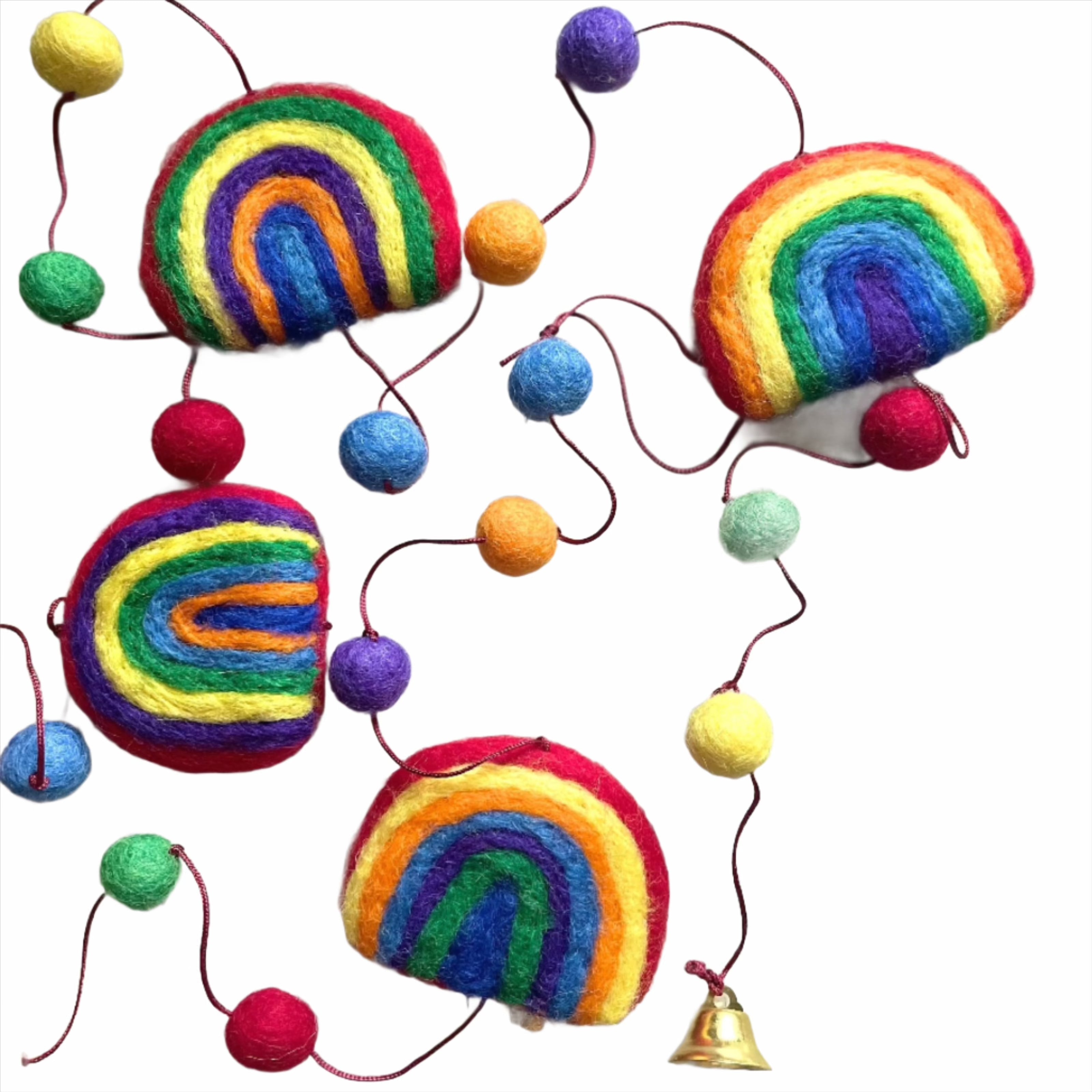 String of Felt Rainbows