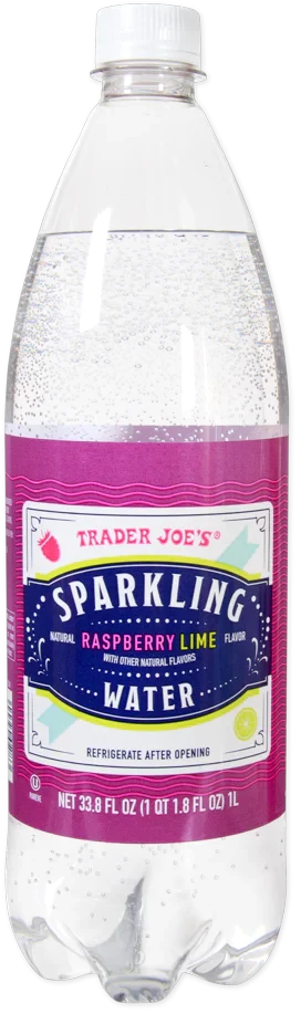 Trader Joe's Sparkling Water, Raspberry Lime, 1L