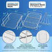 Rectangular Four-corner G-shaped BBQ Sticks Double Layer Stainless Steel Barbecue Grill Cross-border Foreign Trade