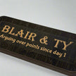 Personalized Cribbage Board with Card and Pegs Storage,Rectangular Size,With Scoring Panel