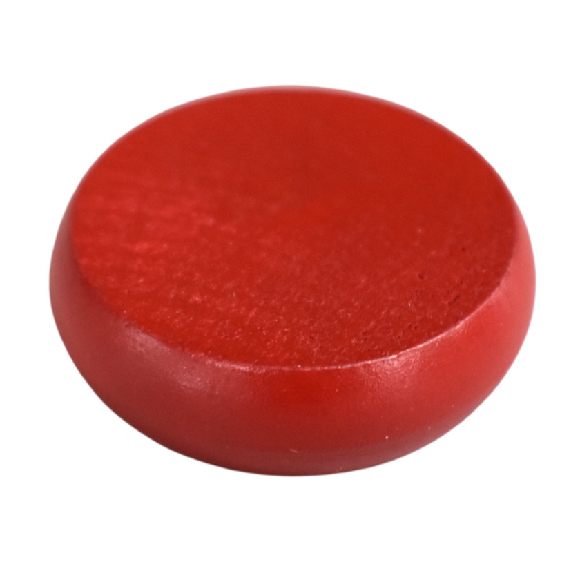 13 Red Crokinole Discs (Half Set)