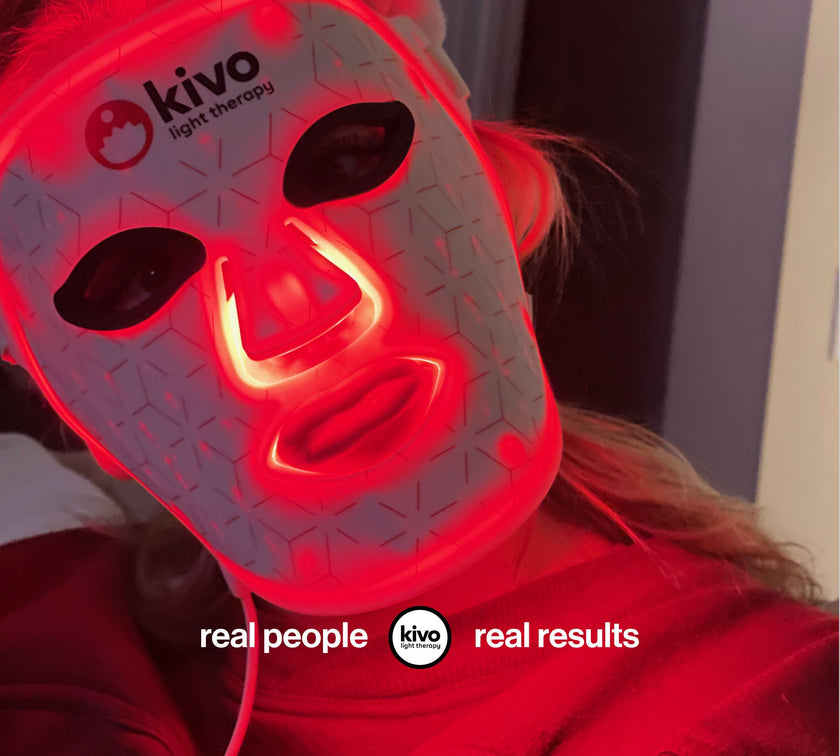 Kivo Elite Face + Neck + Chest: Blue, Yellow, Near-Infrared, and Red Light Therapy System