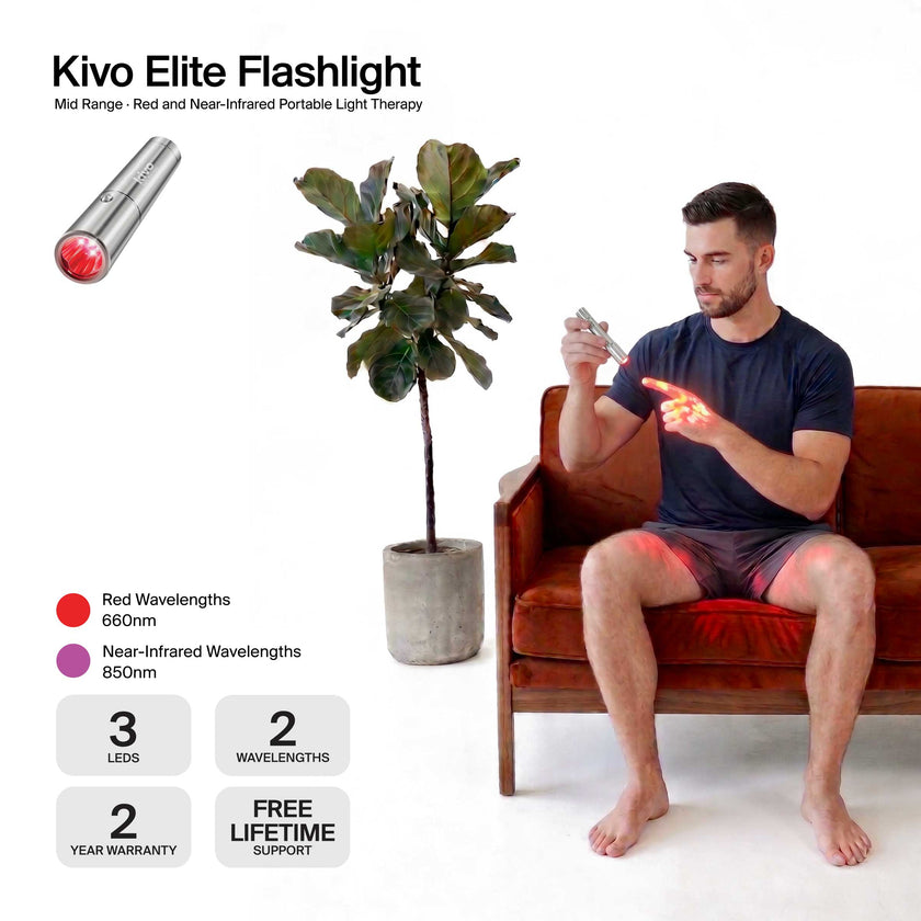 Kivo Elite Red Light Therapy Flashlight