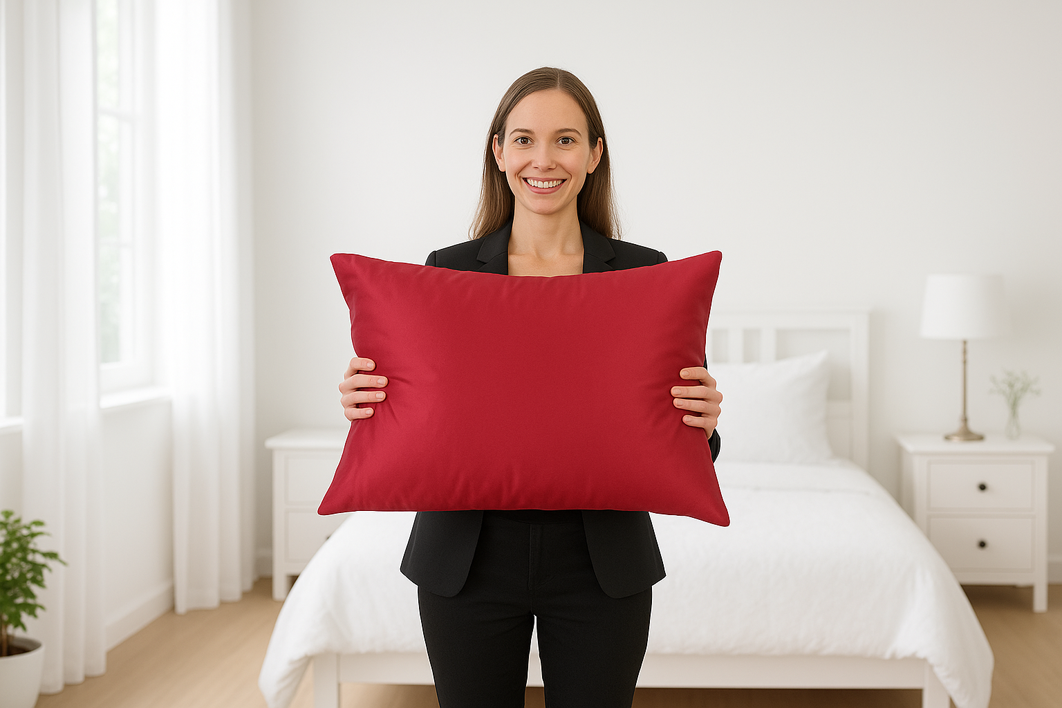 Silk Pillowcase Red (Envelope Style)
