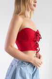 Corset Crop Top- One Size Adjustable