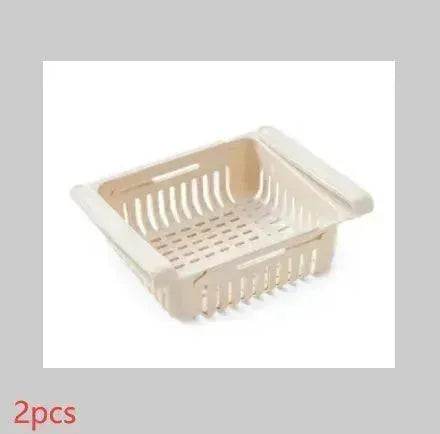 Refrigerator Telescopic Storage Basket - Modern and Stylish Organization